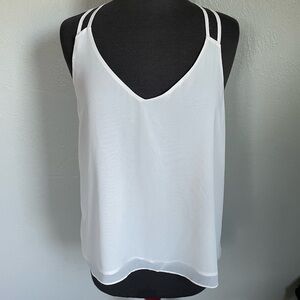 Forever 21 Off white razor back Top (2010-2011)